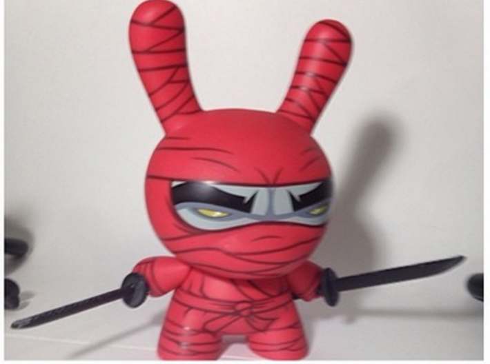 Dual swords for 8&quot; inch Dunny ninja weapon 3d printed