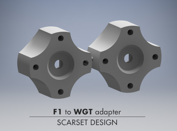 F1 to PANCAR wheel  ADAPTER 14mm to WGT 3d printed 