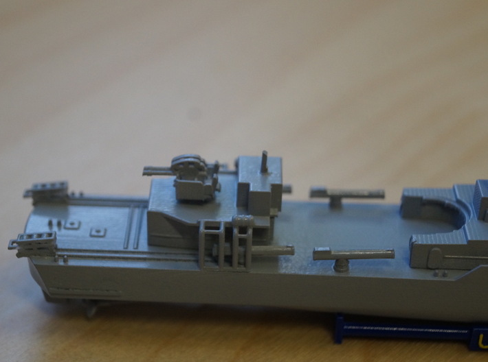 Thetis Class, Details (1:350, static model) 3d printed details at stern: water bomb rails and aft gun placement