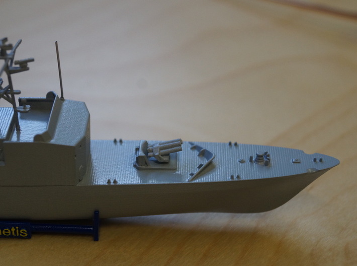 Thetis Class, Details (1:350, static model) 3d printed details on bow: anti submarine rocket launcher