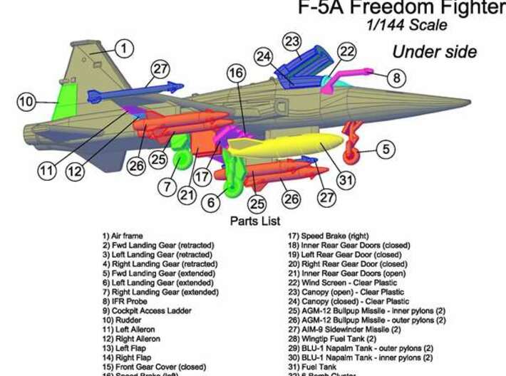 F5A-144-4-partfret-white-3 3d printed 