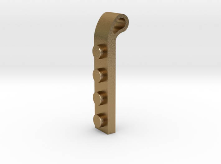 Brick Pendant (Stainless steel version) 3d printed 