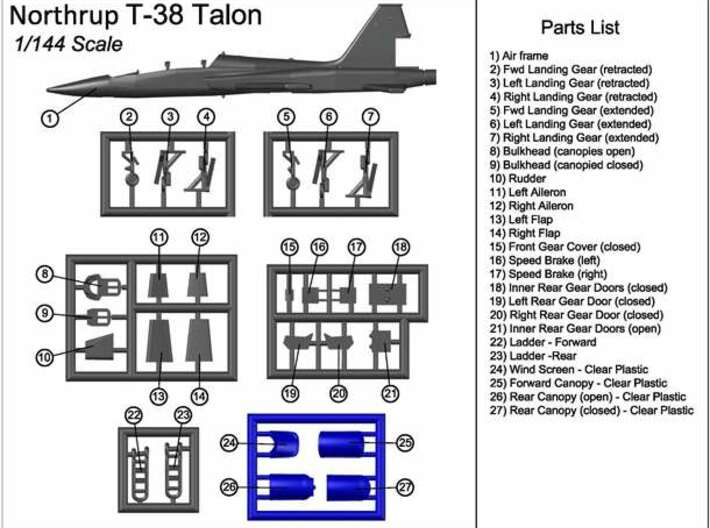 T38-144-2B-LandingGear-extended 3d printed 