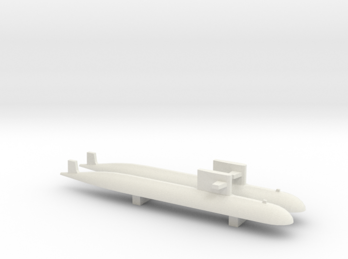 PLA[N] 093 Submarine x2, 1/1800 3d printed