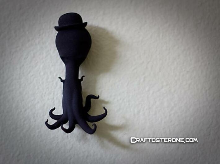 Derby Octopus in Bowler Hat (Jewelry Holder) 3d printed