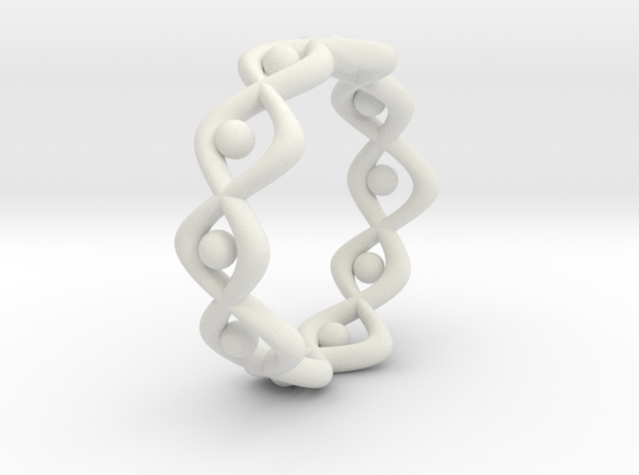 Woven Ring Size 12 3d printed