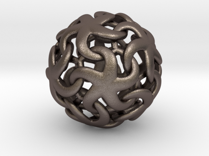 Asteroidea Pendant - Starfish Sphere 3d printed 