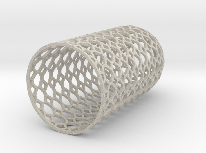 Lampshade_dome_honey_wire 3d printed