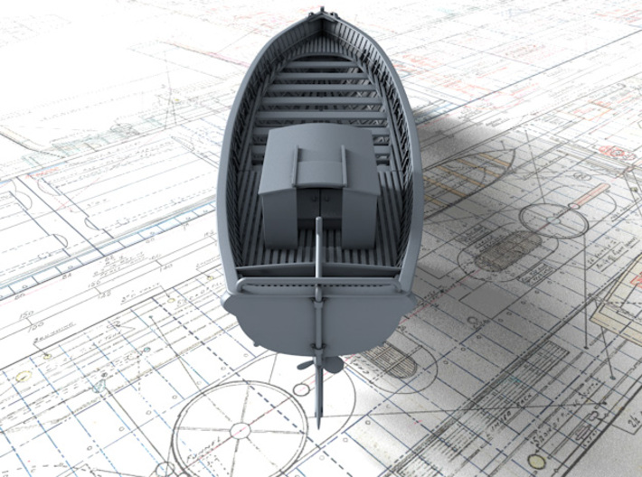 1/96 Royal Navy 45ft Motor Launch x1 3d printed 3d render showing product detail