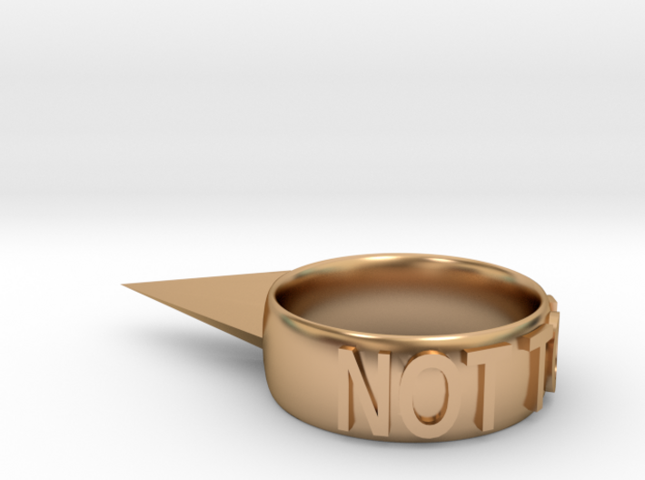 Not Today Ring 3d printed