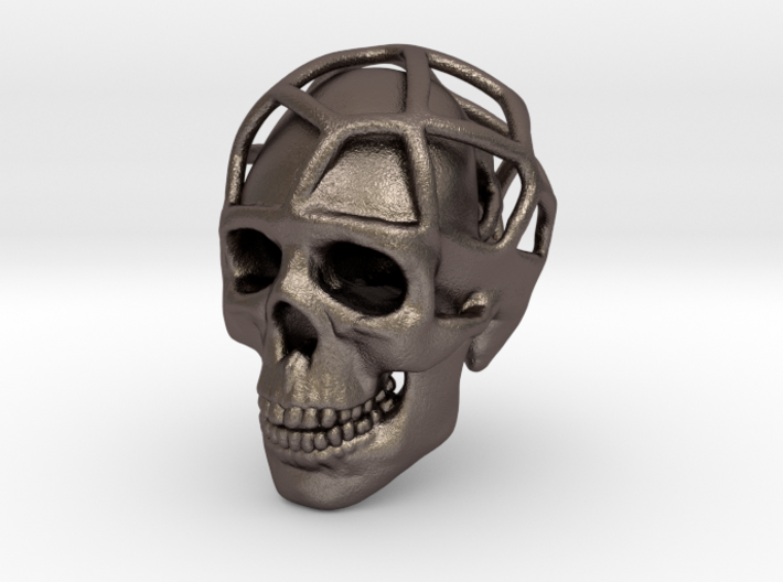 Double Skull Pendant 3d printed 