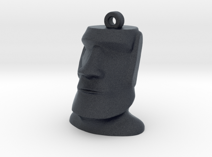 Moai Easter Island Head Earring 3d printed