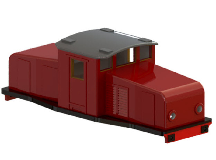 Swedish SJ electric locomotive type Ub - H0-scale 3d printed CAD-model