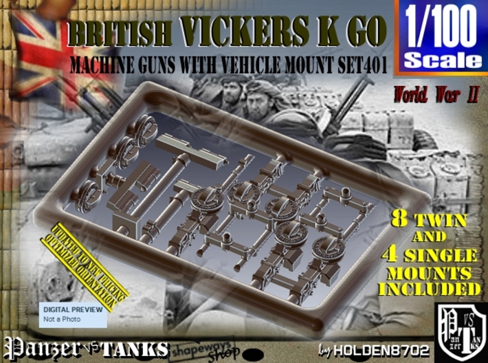 1/100 Vickers K GO Set401 3d printed