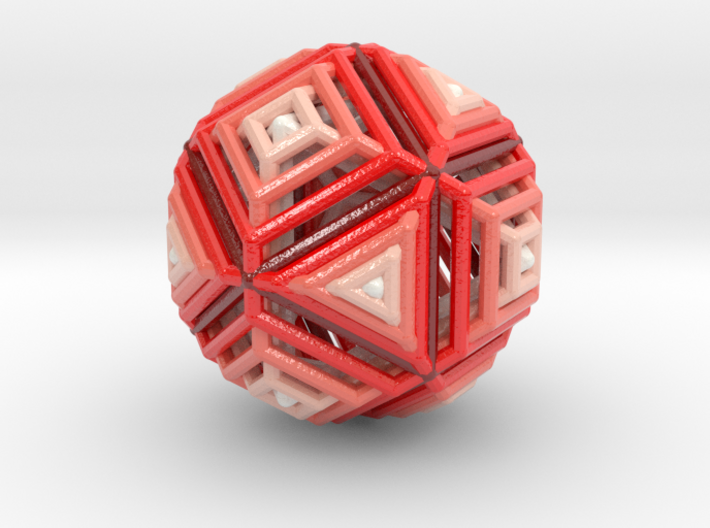 Cube to octahedron transition Version 2 3d printed 