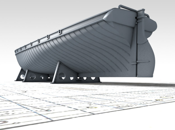1/96 Royal Navy 42ft Sailing Launch x1 3d printed 3d render showing product detail