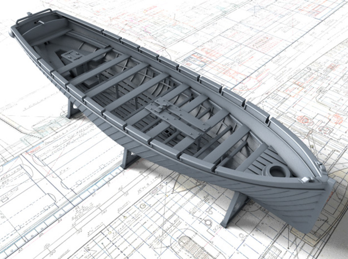1/72 Royal Navy 42ft Motor Launch x1 3d printed 3d render showing product detail