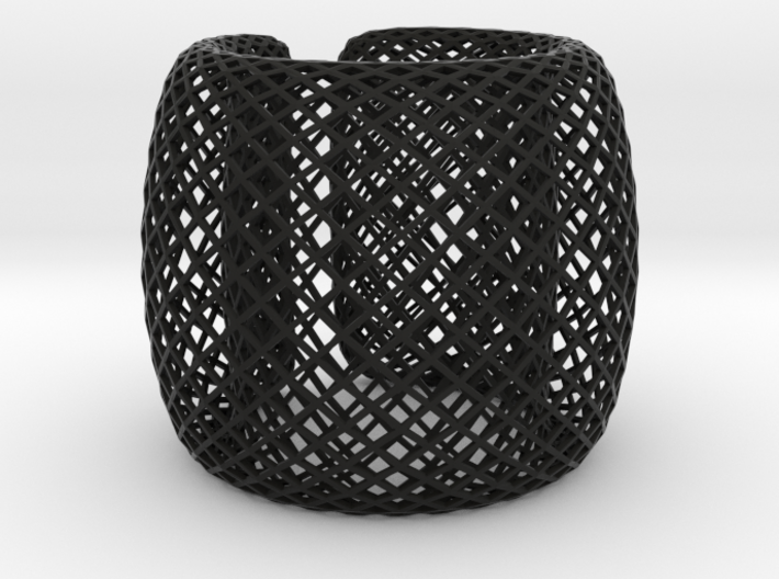 Fish Net Bangle 3d printed wave bracelet