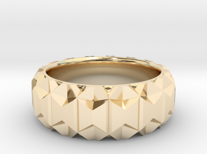 Polygonal Ring 3d printed