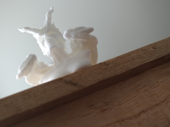 Demonic Bust 3d printed White Processed Versatile Plastic  
