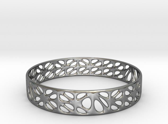 Voronoi Dodecagonal Bracelet (001b) 3d printed