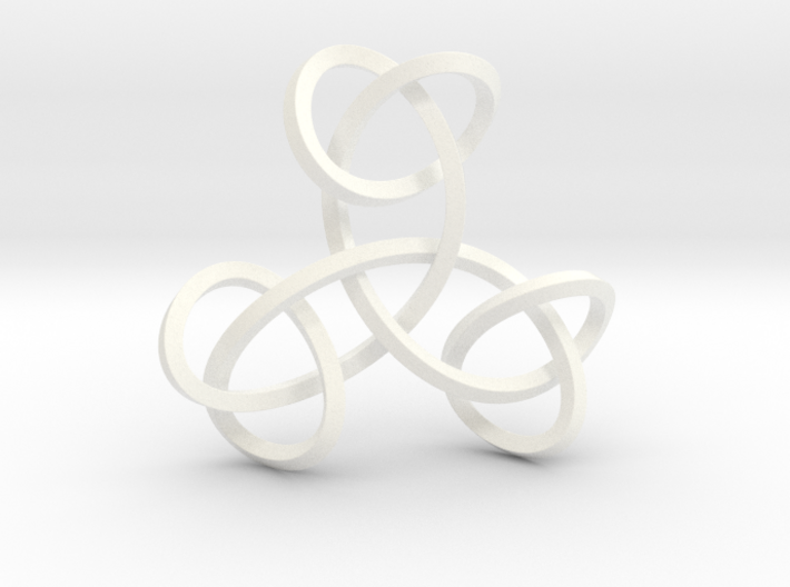 Triple Knot Pendant 3d printed 