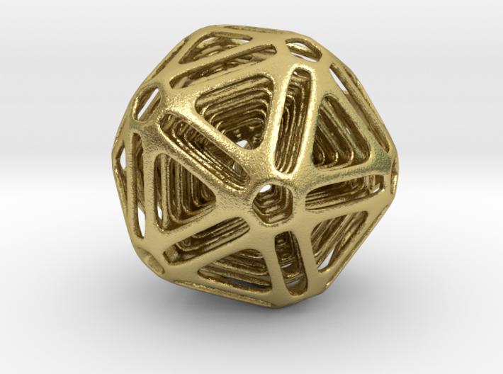 Nested Icosahedron 3d printed