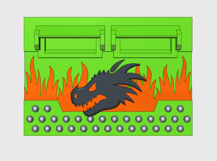 Dragon Head : Standard APC Frontplate 3d printed