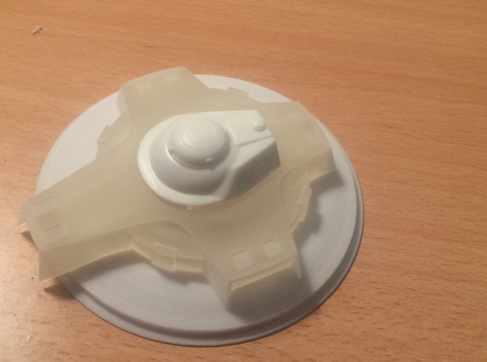 Monocerous Conversion Version 2 3d printed Combined with an ERTL bridge and the replacement saucer part. 
