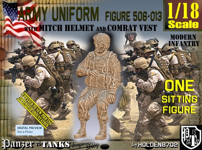 1/18 Mod-Unif Vest+Mitch 506-013 3d printed