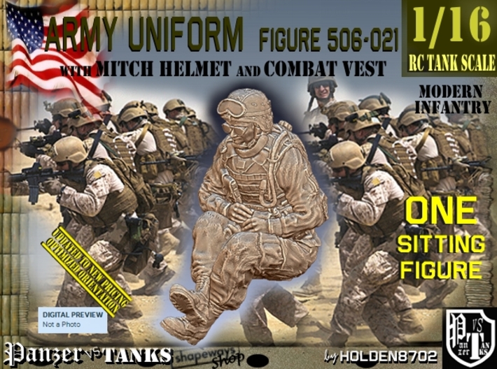 1/16 Mod-Unif Vest+Mitch 506-021 3d printed