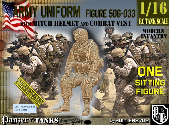 1/16 Mod-Unif Vest+Mitch 506-033 3d printed