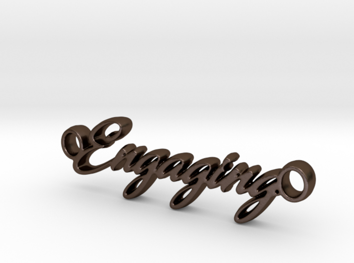 Engaging Pendant - Metal 3d printed