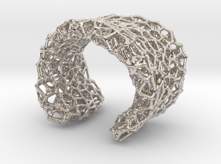 Cellular Cuff Bracelet 3d printed