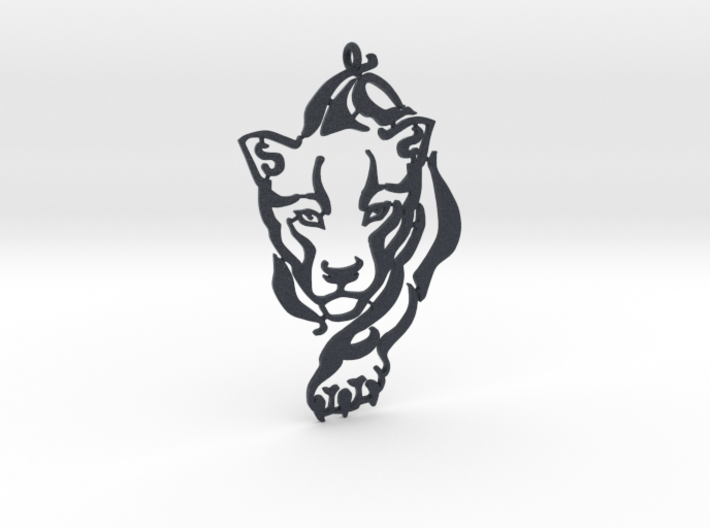Crouching Tiger pendant 3d printed