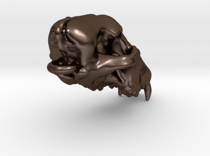 Wolf Skull Keychain 3d printed
