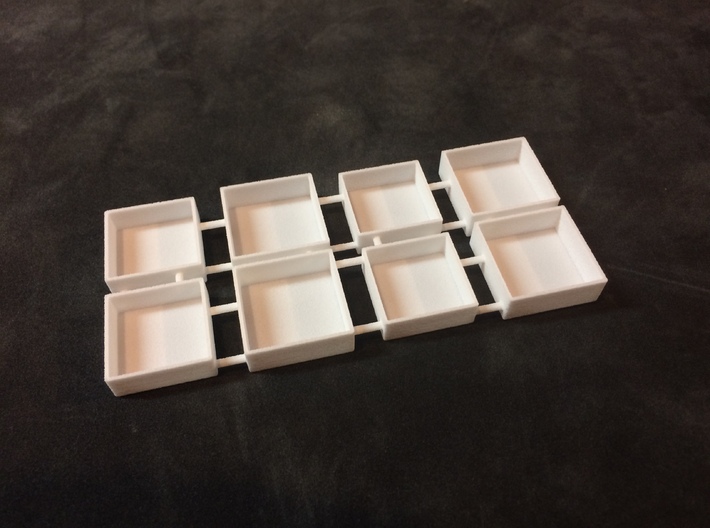 Miniature Gift Box 1 inch Square by 1/4 inch deep 3d printed As shipped
