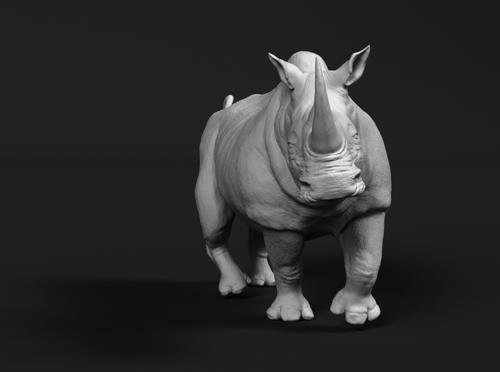 White Rhinoceros 1:350 Running Male 3d printed 
