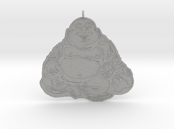 Laughing Buddha pendant 3d printed