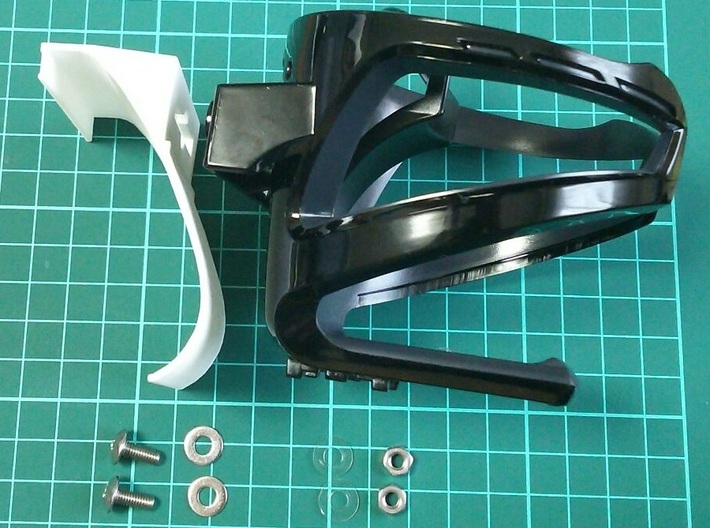 Drink holder adapter for mazda2/CX-3 3d printed Please prepare a screw and nut of ? 4 mm for connecting with the drink holder.