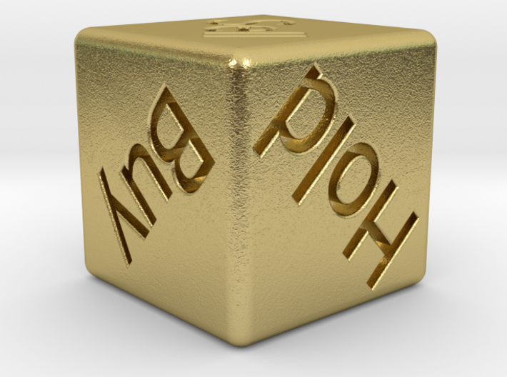 Investor's Dice 3d printed