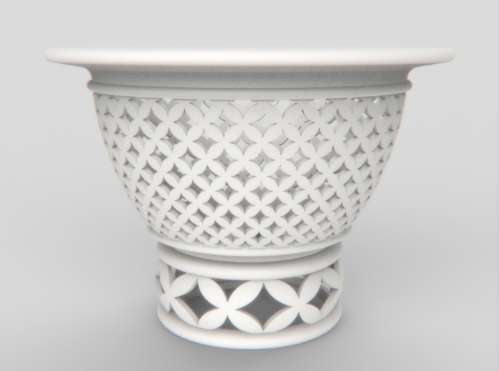 Neo Pot Woven Circles 3 in 3d printed 