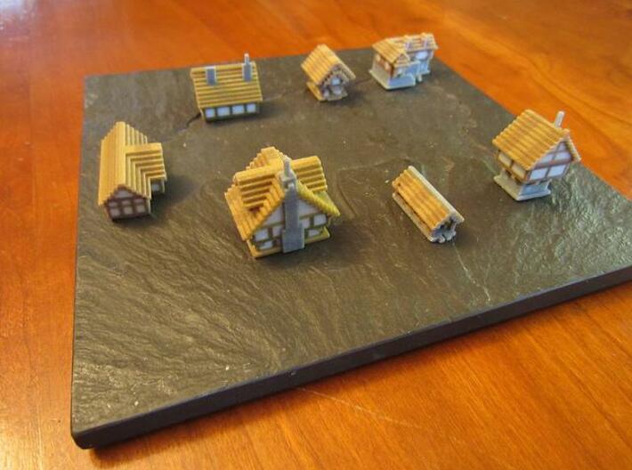 Medieval Buildings mini 3d printed