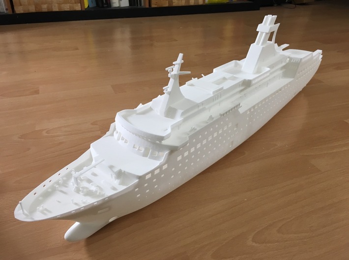 MS Arkona, Superstructure (1:200, RC) 3d printed 