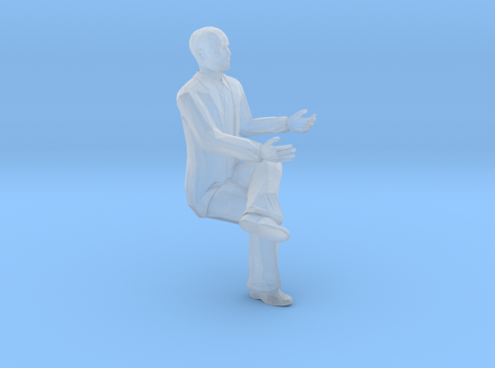 S Scale bald sitting man 2 3d printed This is a render not a picture
