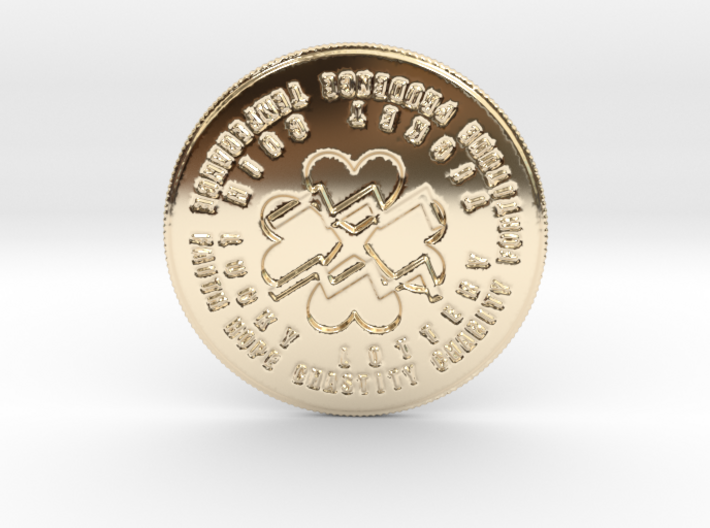 Aquarius Coin of 7 Virtues 3d printed