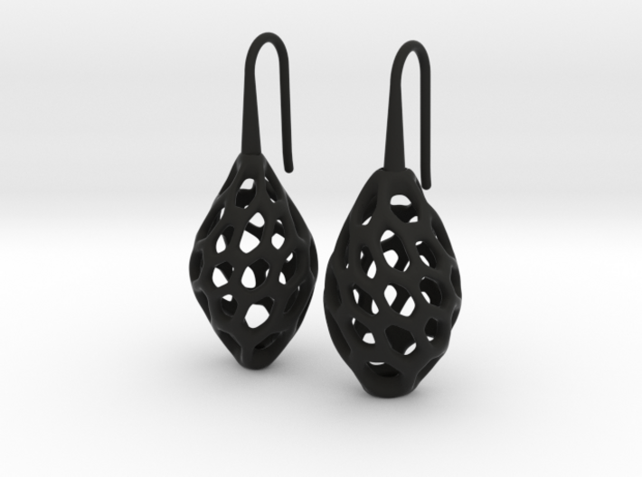 HONEYBIT Twist Earrings 3d printed