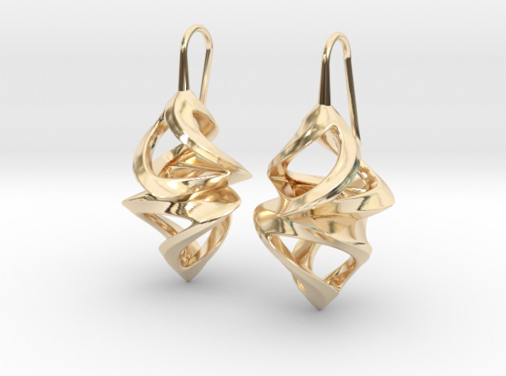 Trianon Twins, Earrings 3d printed
