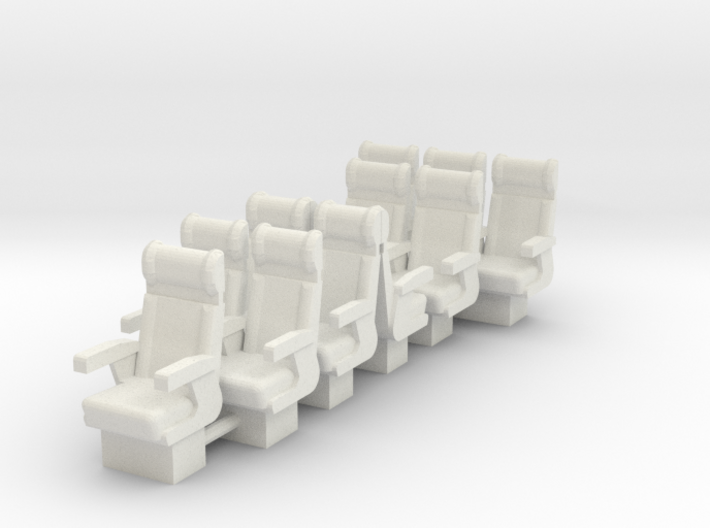 ICR and ICM seats. Scale 0 (1:45) 3d printed