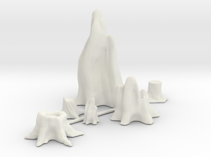O Scale Stumps 3d printed This is a render not a picture